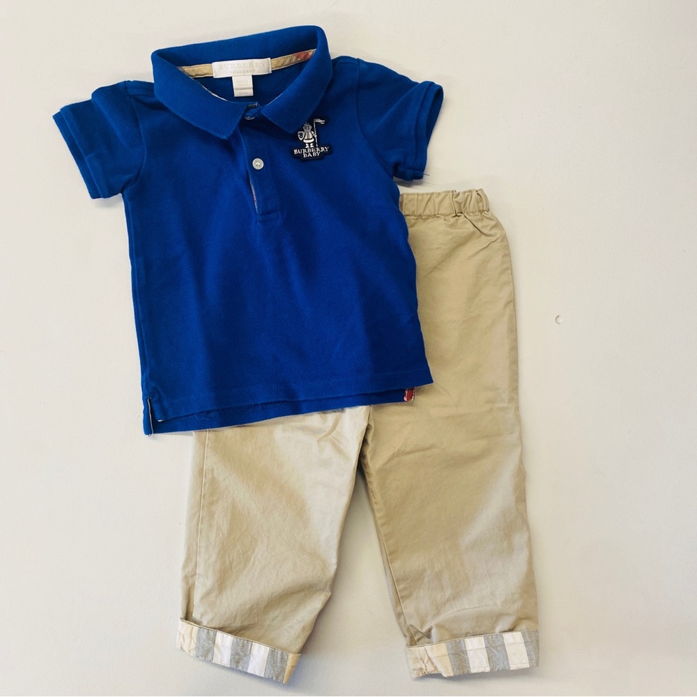 Burberry Polo & Pants | 18mos